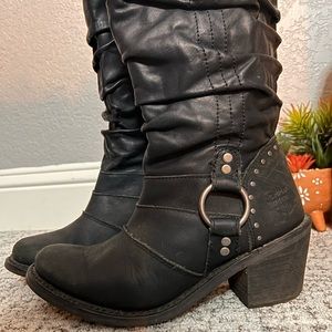 Harley-Davidson Black Combat Boots